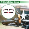 Motorcycle Handlebar End Grips Rubber Aluminum Alloy