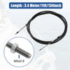 Make Model 2 x 11ft 3.4m 134in Throttle Shift Remote Box Cable Black