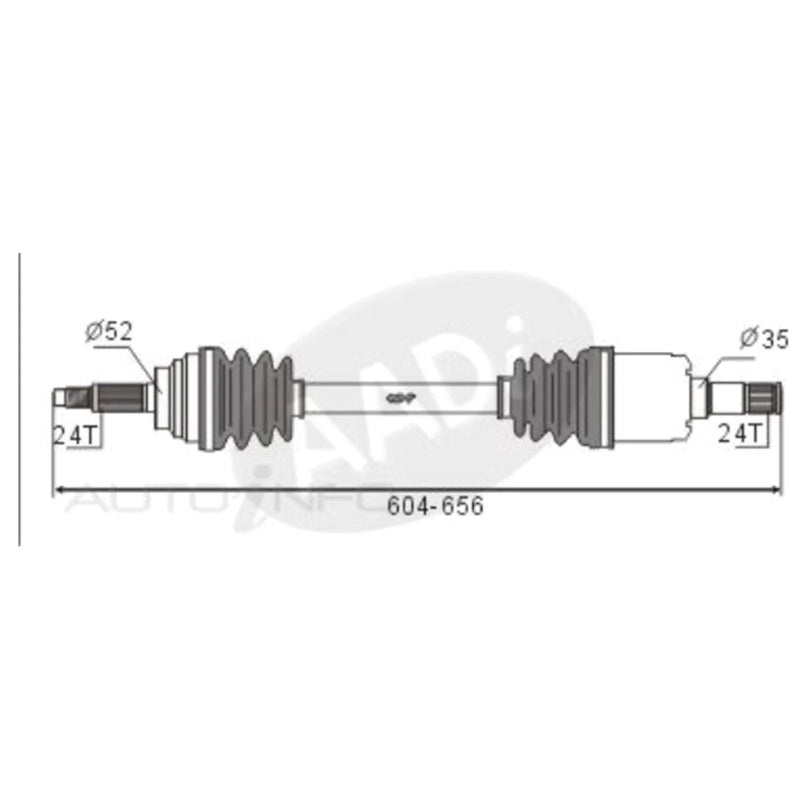 Ford Festiva LH CV Shaft (1991-2000)