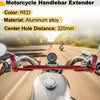 Motorcycle Balance Bar Aluminum Extender Bracket 320mm Center Hole
