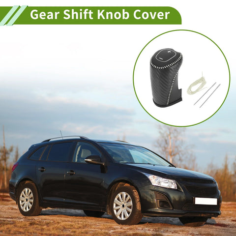 Chevrolet Malibu Gear Shift Knob Cover Black Carbon Fiber (2016-2020)