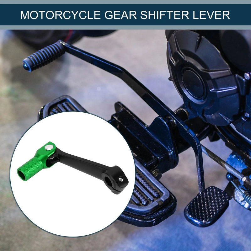Motorcycle Folding Gear Shifter Lever Shift Pedal Aluminum Black Green