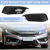 Honda Civic Front Bumper Fog Light Lamp Cover (2016-2018)