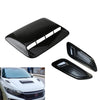 3 x Universal Car Air Flow Intake Hood Scoop Vent Cover Glossy Black
