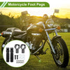 Motorcycle FootPegs 2 x Rear Footrest Aluminum Alloy Black