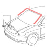 Toyota Corolla CE120 NDE120 ZZE120 ZZE130 Black FR Windshield Moulding