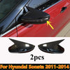 Hyundai Sonata 2 x Carbon Fiber OX Horn Side View Mirror Trim (2011–2014)