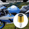 Honda Gold Tone 2 Pcs 7/8" 22mm Handlebar End Plug