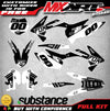 KTM SXF 250 Custom Decals GLOW BLACK STYLE (2011-2012)
