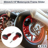 Motorcycle 0.59in Aluminum Alloy Plastic Motorcycle Slider Frame 2 x