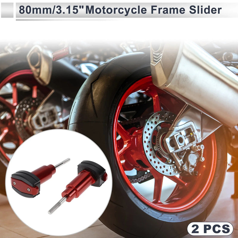 Motorcycle 0.59in Aluminum Alloy Plastic Motorcycle Slider Frame 2 x
