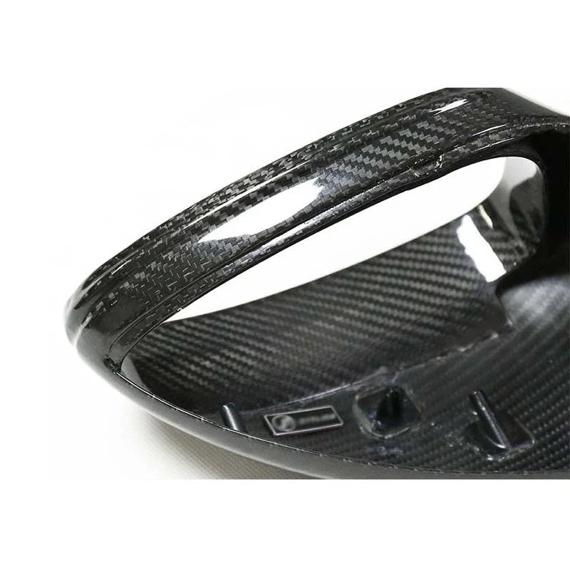 Porsche 718 Cayman Boxster 17-22 Gloss Carbon Fiber Replace Side Mirror Caps