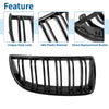 BMW E90 Front Kidney Grille Gloss Black 4 Door (2005-2008)