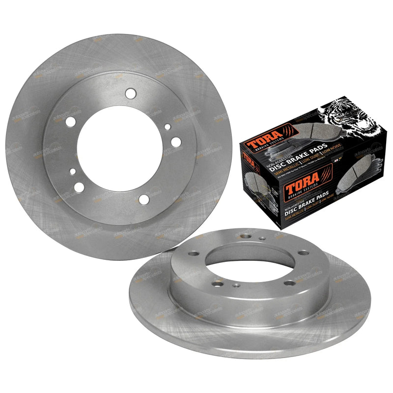 Holden NB QB Drover Front Disc Rotors + Brake Pads (1985 - 1987)
