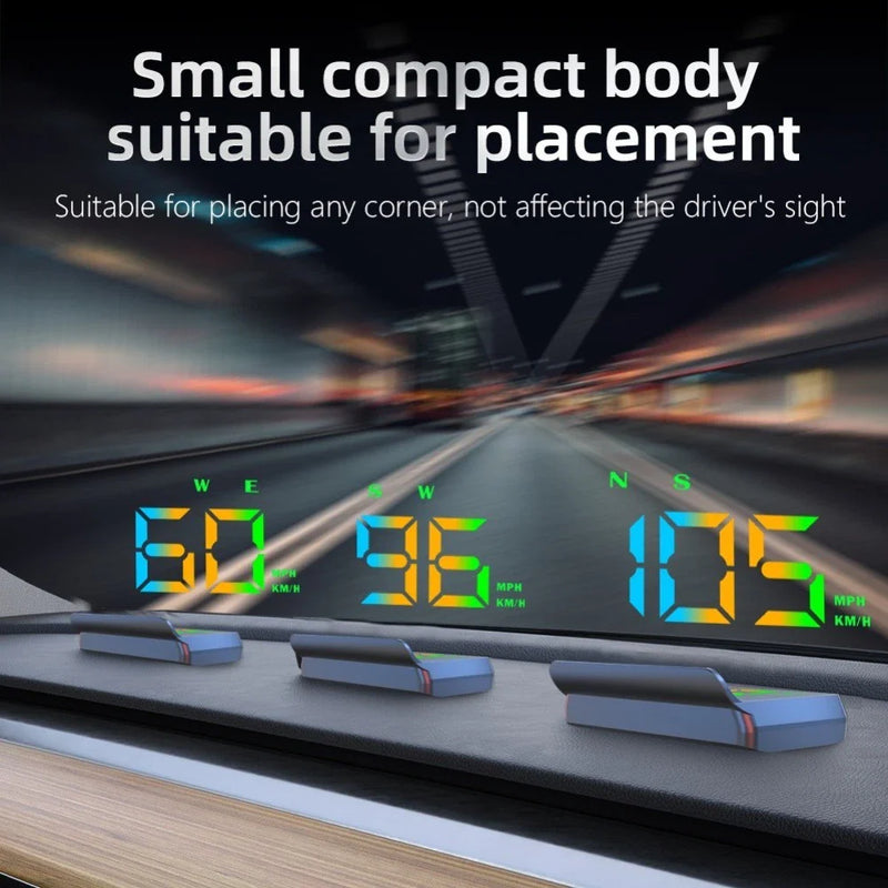 Cars GPS Heads Up Display HUD Digital Speedometer with Alarm Feature