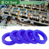 Oil Seal / 35x50x10mm / Seal Ring Rotary Shaft TPU High Pressure Blue 5 Pcs