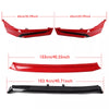 Honda Civic (2022-2024) Black Red Front Spoiler Lip 4 x