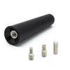 Car SUV 3cm Metal Black Short Rod Roof Antenna + Base & Adapter (N/A)