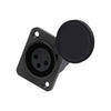 Auto Make Model ABS Plastic Shell XLR 3-pin Socket Charging Port