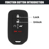 Honda Accord Civic 2 x Car Key Fob Covers 5 Button Protective Cases