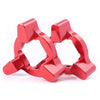 Universal Motorcycle - RED 17mm Front Anodized Fork Preload Adjusters