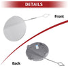 BMW 428i (2014-2016) Silver Tone Rear Car Bumper Tow Hook Cover