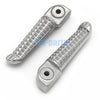 Yamaha YZF R6R Silver Rear Footrest Pegs (2005-2011)