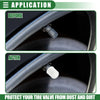 Cars & Motorcycles 20pcs 12mm Universal Tire Valve Stem Caps