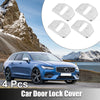 Volvo S90 (2017-2023) Silver Tone 4 x Auto Door Lock Latch Covers