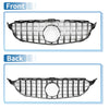 Mercedes-Benz C300 (2015-2020) Black Chrome Front Upper Bumper Grille
