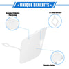 Mercedes-Benz E350 (2010-2013) White Front Bumper Tow Hook Eye Hole Cap