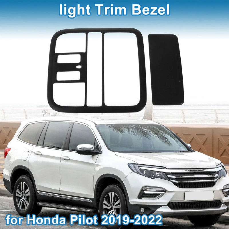 Honda Pilot (2019-2022) Matte Black Front Row Headlight Trim Bezel