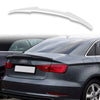 Audi A3 / S3 / RS3 8V Sedan White ABS Boot Spoiler (2013-2020)