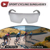 1 x Motorcycle Riding Goggles Silver Tone Lens Black Frame Cycling Sunglasses