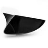 Skoda Octavia 3 Rearview Mirror Covers Bat Style Gloss Black 2 x 2015-2017