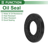 Oil Seal Rotary Shaft Seal NBR Rubber 35x70x8mm High Pressure Black