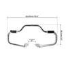 Harley Dyna Super Glide 1.25" Engine Guard Crash Bar (2012-2017)