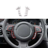 Jaguar XJL Silver Alloy Steering Wheel Button Sticker Trim (2010–2019)