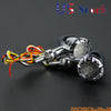 Harley Dyna Chrome Bullet LED Brake Running Turn Signal Lights (2006-2023)