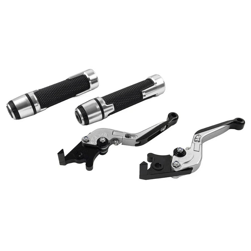 Kawasaki ZX6RR Folding Extendable Brake Clutch Levers & Handlebar Grips