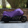 Make Model XL Half Cover Motorcycle Cover Outdoor Waterproof Purple