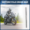 Motorcycle Cross Bar / 29cm / Mirror Mount Silver Tone