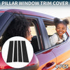 Toyota Sequoia (2008-2014) Black 4 Pcs Door Pillar Window Trim