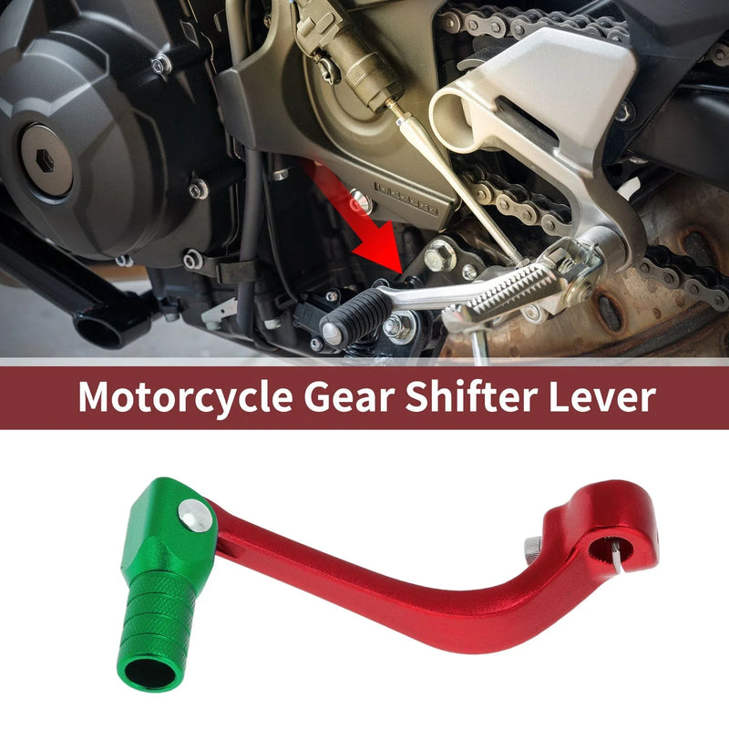 Honda CRF110F Folding Gear Shifter Lever Red/Green (2013–2018)