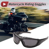 Motorcycle 1Pc Goggles Deep Gray Lens Black Frame Tri-acetel Cellulose
