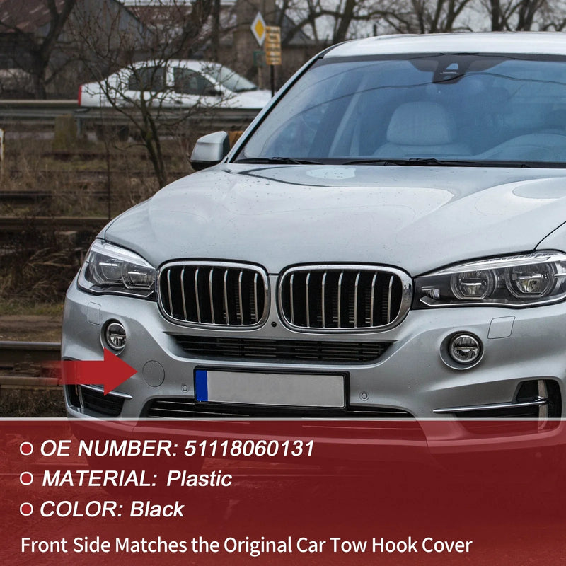 BMW X5 F15 (2014-2018) Black Tow Hook Cover
