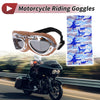 Set Motorcycle Riding Goggles Dark Gray Lens Brown Frame PC Cycling Sunglasses