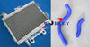Honda CR250R Aluminum Radiator + White Silicone Hose (1997-1999)