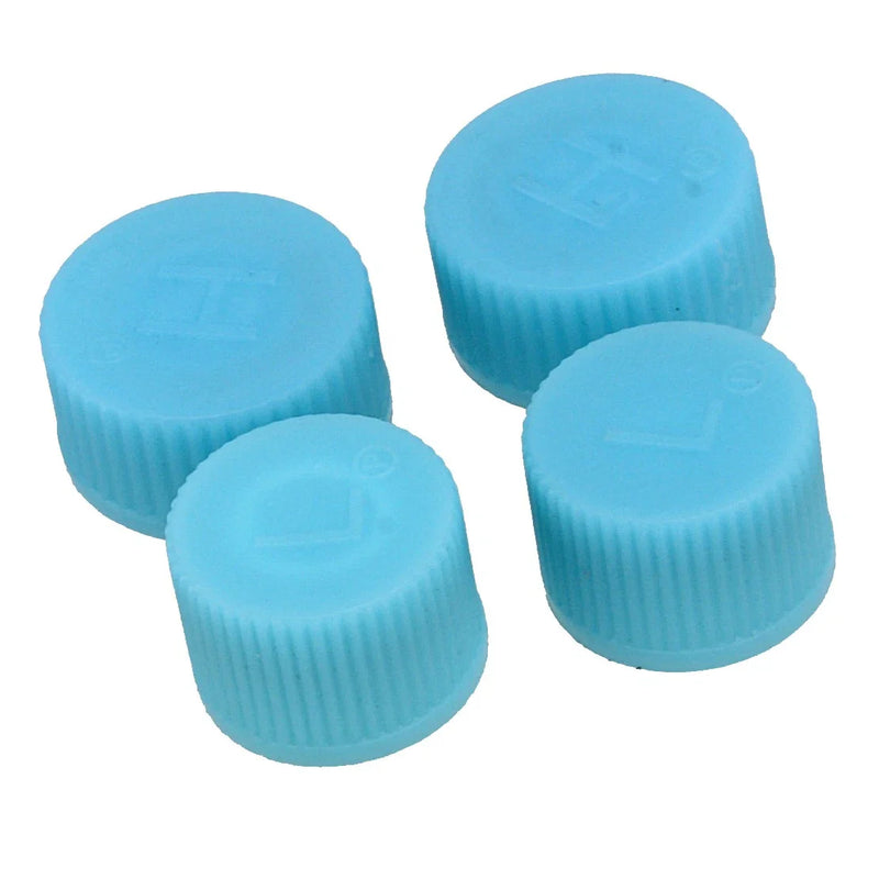 High Low Pressure Service 8x Blue AC A/C System Valve Caps