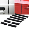 All Cars 8 x Black Car Side Door Edge Protector Trim Guard Protection Strip